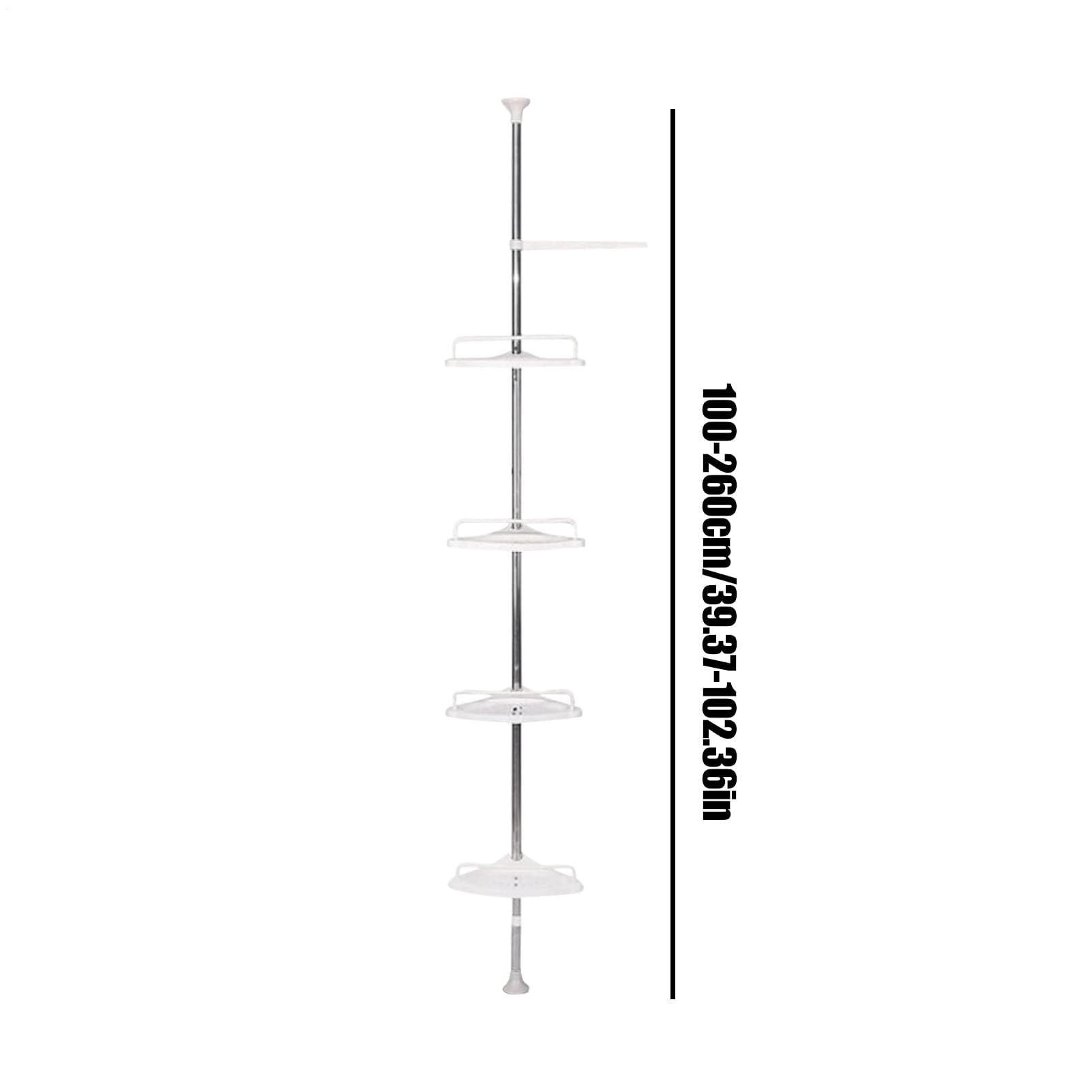 Estante esquinero de baño inoxidable de 25 x 25 cm, almacenamiento de acero inoxidable de varios niveles para ducha y baño, estante de esquina que ahorra espacio, accesorio de baño duradero