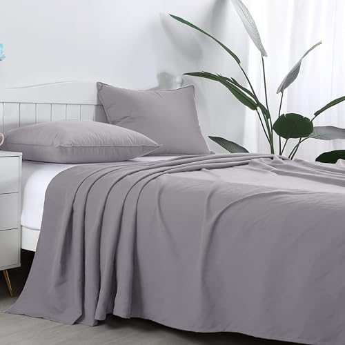 AR Ware Drap plat super king size 100 % coton égyptien 300 TC, respirant et résistant à la décoloration, infroissable, de qualité hôtelière (275 x 310...