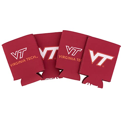 Desert Cactus Virginia Tech Hokies Can Insulator Beverage Holder (4 Pack)