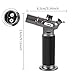 Cadrim Butane Torch, Refillable Pro Culinary Blow Torch Double Fire Cooking Torch and Small Adjustable Flame Kitchen Torch for Creme Brulee, Baking BBQ (Black)