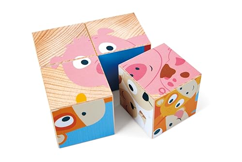 Image of Hape Farm Wooden Blocks Puzzle