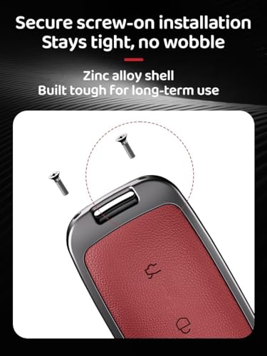 Coque de clé Geely EX5 : protégez votre boîtier rayé avec cet étui rouge