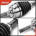 A-Premium Pair (2) Front CV Axle Shaft Assembly Compatible with Ford Ranger 1996-2000 & Mazda B3000 1998-2000, 4WD, Driver and Passenger Side