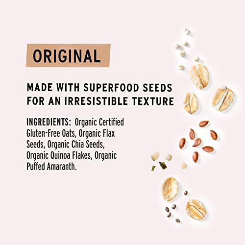 Image of purely elizabeth Superfood Oats, Original, Amaranth, Quinoa Flakes, Flax Seeds, Chia Seeds,Gluten-Free, Non-GMO, 10oz (3 Ct.) (Pack of 2)