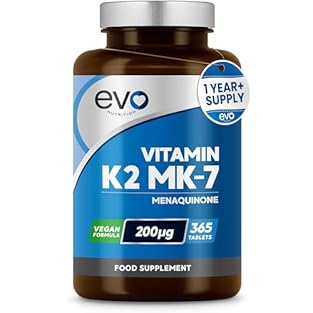 ✔ THE GOLD STANDARD OF VIT K2: Each of our Vitamin K2 tablets contain 200mcg of Vitamin K2 MK7 Menaquinone. Our Vitamin K2 MK-7 Menaquinone is highly bio active and regarded as the gold standard of Vitamin K2. ✔ HELPS MAINTAIN HEALTHY BONES - Vitamin...