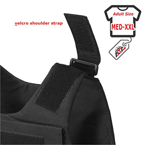 Rapid Discreet Vest Med-Xl 10"X12" Fully Adjustable Law Enforcement Trainer Weight (Black) #TOP5