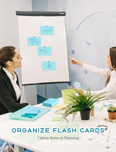 Image of Blue Index Cards Notecards 3x5 Lined, 200 PCS Colored Index Cards Flashcards, Thick 3 x 5 Study Cards, Single-Printing Lined Index Card, 3 by 5 Color Index Flash Cards Ruled for School Office Home