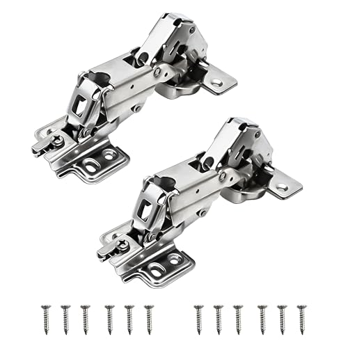Image of VOLO Kitchen Corner Concealed Hinge with Screws - Full Overlay Concealed Cabinet Hinge for Modern Kitchens, Smooth Operation, Easy Access, Maximize Storage Space