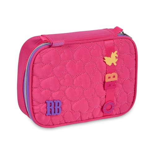 Estojo Box Rebecca Bonbon RB24542 Com 36 Elásticos Soft Texturizado Matelassê (Rosa)
