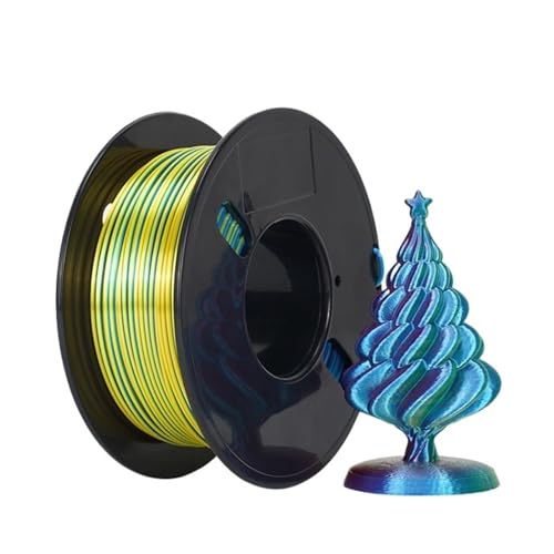 3D Printer Filament 200g Tricolor Silk PLA Filament 1.75mm 3 in 1 Multi-Color 3D Printing Filament Smooth No Bubble 0.2K