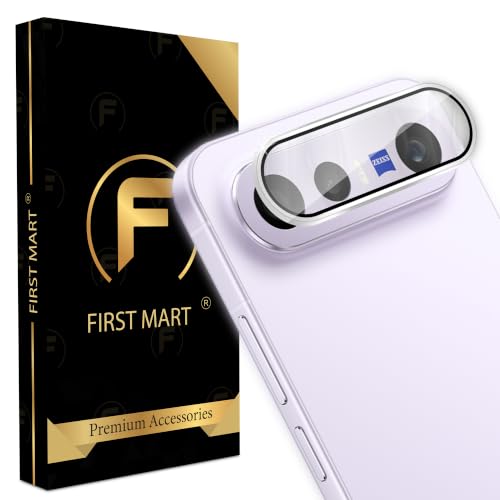 Image of FIRST MART Silver Camera Ring Guard Protector for Vivo X300 FE | Tempered Glass with Metal Alloy Rings, HD Clear, Scratch Resistant, Case-Friendly | Pack of 1
