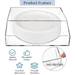 Paper Plate Dispenser, 10 Inch Large Wall Mounted Acrylic Paper Plates Holder Under Cabinet, Easy Access Vertical Plate Organizer for Kitchen Counter, Fits Round and Square Plates - Image 4