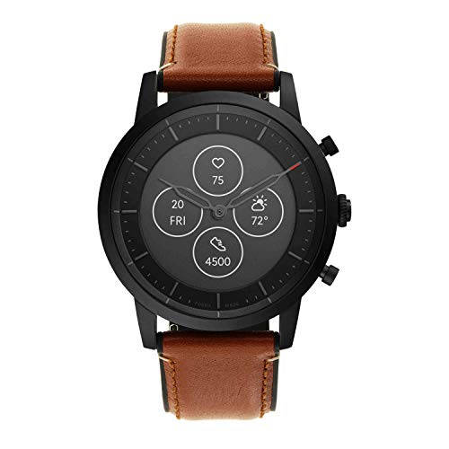 Image of Fossil Collider Hybrid Hr Smartwatch Black Dial Men's Watch (FTW7007)