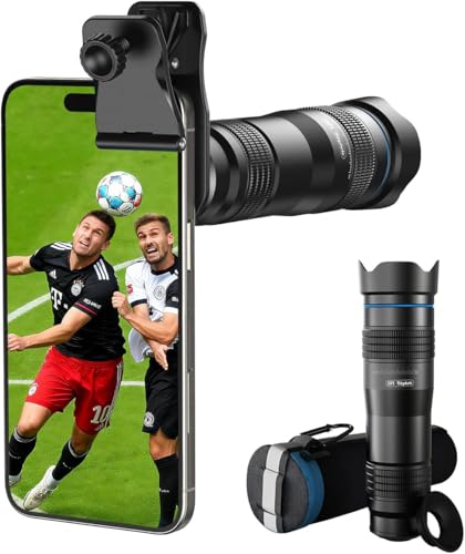 MIAO LAB 28X HD Telephoto Lens for iPhone/Samsung/Android | High Power Telephoto Camera Lens, Universal Smartphone Compatibility