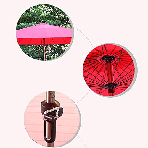 Sombrilla para terraza XJBTBA con mástil robusto de aluminio y manivela 6