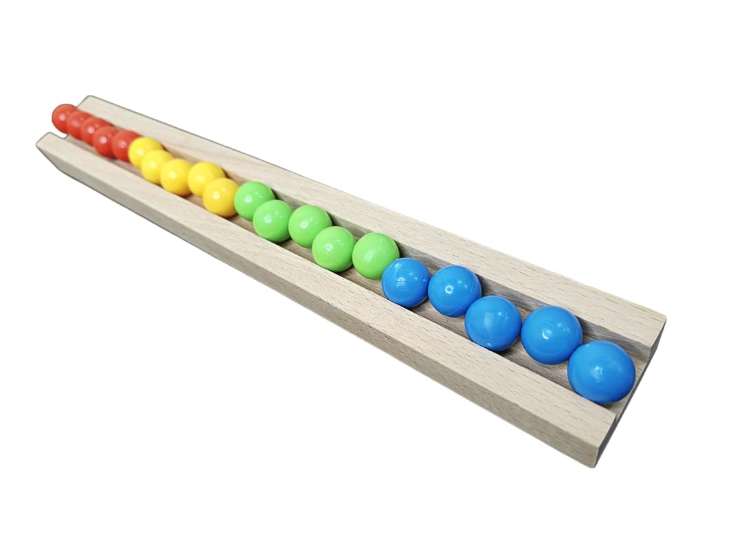 Kancha Marble Run Track Plain Line Wood Track Toy for Kids, Wooden Gift for Kids Toy, montessory Toy Birthday Gift Pack of 1