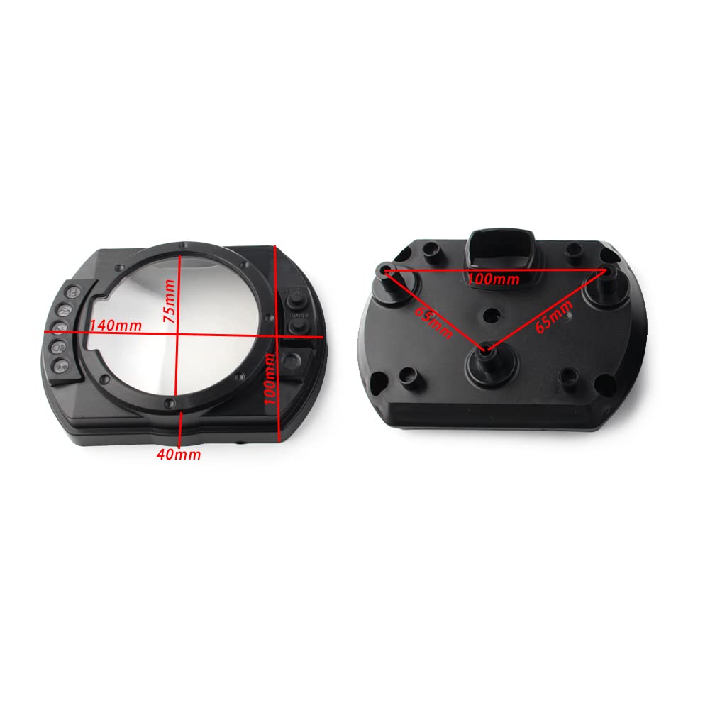 FSFY Housse de protection pour tachymètre Jauge de compteur de vitesse pour Kawasaki Z750/1000 2003-2006 ; Ninja ZX6R 2003-2006 ; Ninja ZX10R 2004 2005