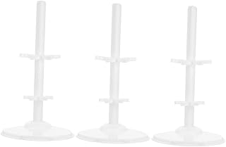 Didiseaon Cabide De Boneca 3 Peças Cabides Infantis Para Roupas Mini Mini Cabides De Boneca Transparente Figuras De Exibição De Boneca Rack De Exibição De Boneca Suporte De Exibição Suporte
