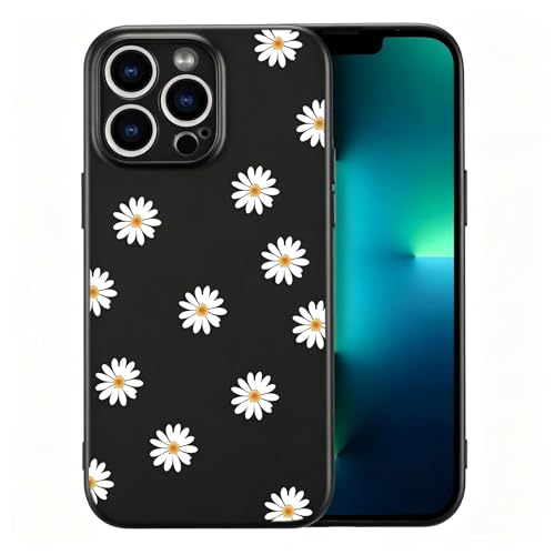 Coque fleurie iPhone 13 Pro Max silicone souple pour femmes et filles