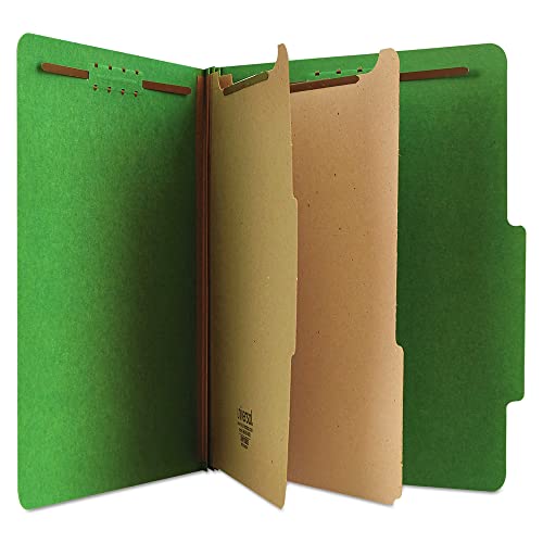 Chemises de classement à six sections Universal 10302 vert émeraude x10 - 3