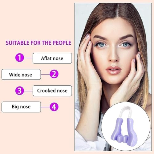 Image of Silicone Nose Shaper Clip for Nose Lift Appearance | Reusable Soft Nose Slimming Clip | Comfortable Nose Bridge Trainer | Lightweight Beauty Tool for Men & Women | Portable Nose Beauty Accessory