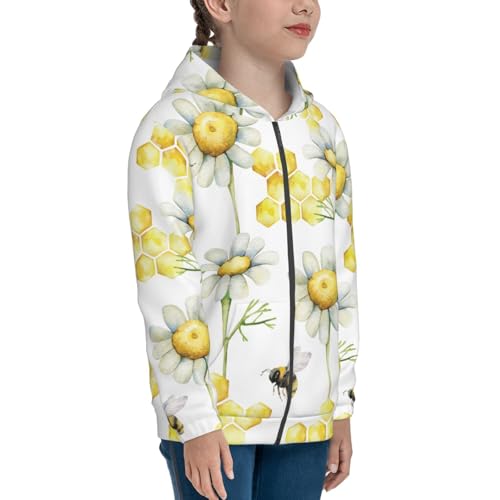 Sweet Honey Kid Hoodies Boys Zip Up Sweatshirts Girls Pullover with Pocket4