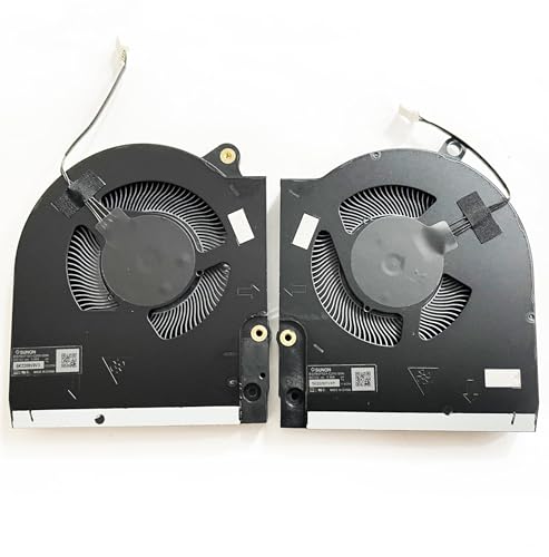 Image of Fleshy Leaf Replacement CPU+GPU Cooling Fan for Dell Alienware m15 R7 M15R7 Gaming Laptop 15.6-inch Series BN8512S2H-000P BN8510S2H-000P EG75071S1-C210-S9A EG75071S1-C200-S9A DC12V
