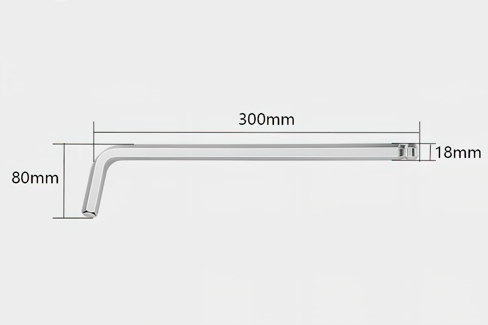Grekywin 18mm Ball End Hex Key Allen Wrench, Long Arm 300mm, 18mm Truss Rod for Household DIY Professional Machine Repairing - Image 4