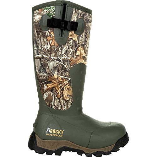 Discover the Best Women's Snake Proof Boots for Safety 15 ROCKY Sport Pro Women's 1200G Insulated Rubber Outdoor Boot, Realtree Edge, Size 7(M)