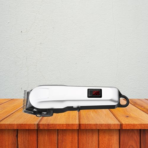 Image of Drumstone (𝗦𝗽𝗲𝗰𝗶𝗮𝗹 𝟭𝟬 𝗬𝗲𝗮𝗿𝘀 𝗪𝗮𝗿𝗿𝗮𝗻𝘁𝘆) Professional Hair Trimmer - 2000mAh Battery, 200 Min Runtime, LED Display, 4 Length Settings - Corded & Cordless Use, Sharp Blades for Beard & Hair Grooming