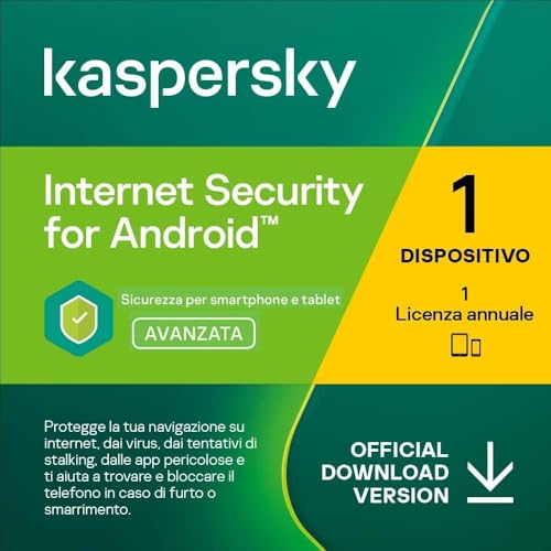 nextradeitalia Kaspersky Internet Security for Android 2019-2025 - 1 Dispositivo - 1 Anno