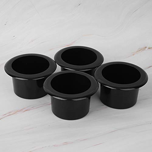 4 piezas insertos universales para portavasos de carro negro brillante miniatura 7
