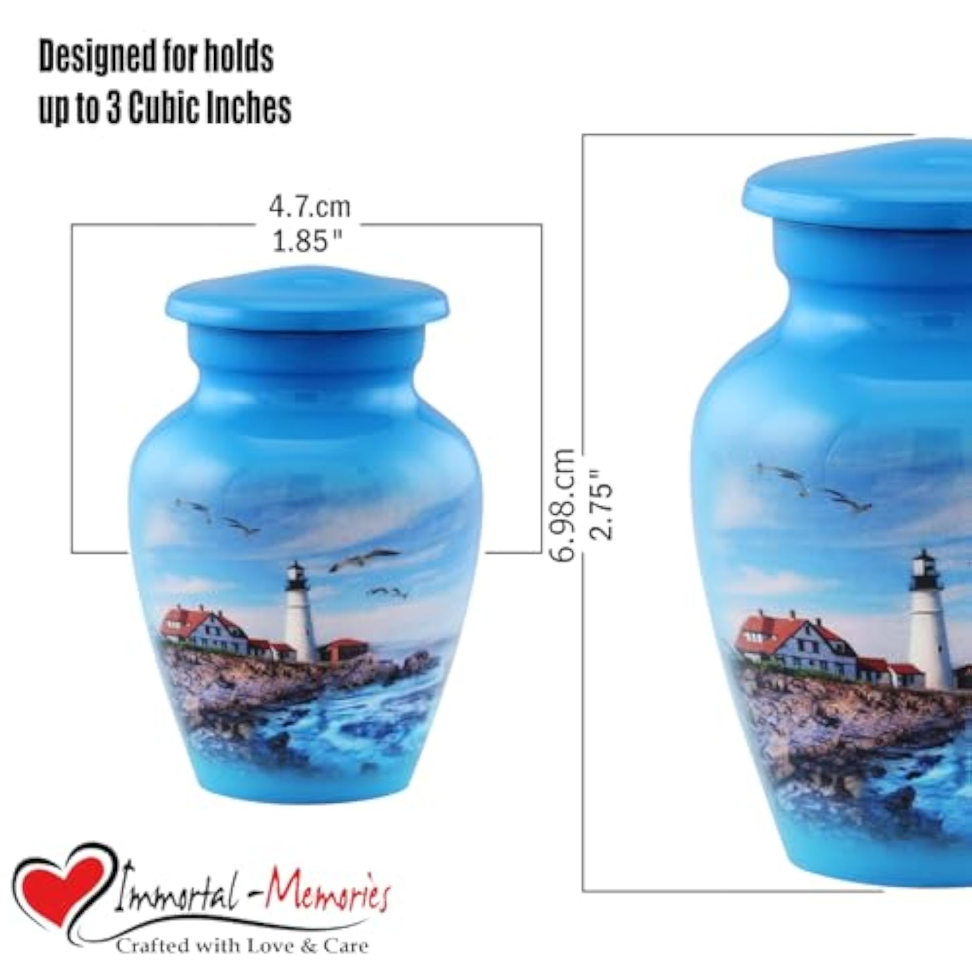 Lighthouse Keepsake Urn for Ashes