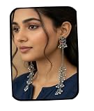 Kashmiri Afghani Indian Earrings for Women Silver...