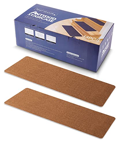 Stair Treads Carpet Non-Slip - 8"X30" Stair Mats Non-Slip Indoor - Stair Runners For Wooden Steps And Wood Stairs - 100% Polyester Tpe Backing Reusable - Safety For Pets Elders Kids (14 In Pack Brown) #TOP11