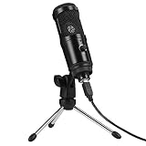 CARDIOIDE POLAR PATRÓN: cápsula de cardioide asegura una alta sensibilidad para la fuente de sonido principal y cancelación de ruido. Lo mejor para el estudio de grabación de música, chat, fundición de red, Skype, YouTube, Google Voice Search, podcasting, difusión, disfrutar de su encantadora voz
