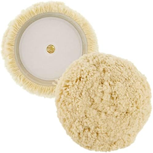 8" 100% Wool Hook & Loop Grip Buffing Pad for Compound Cutting & Polishing