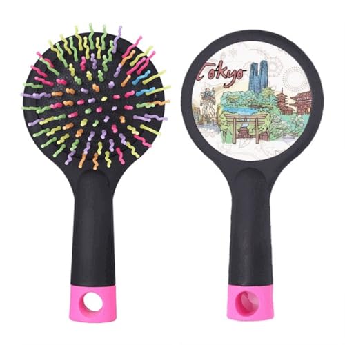 Brosse à cheveux démêlante City Japan Yard Tokyo coussin brosse peinte à la main