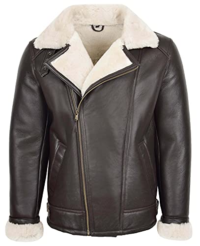 Veste en peau de mouton homme Blen, le luxe d'un cuir au zip croisé