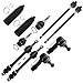 SCITOO 10-PC SET Suspension Kit For 2013-2018 For Ram 1500 2019 For Ram 1500 Classic Front Lower Ball Joint Inner Outer Tie Rod End w/Boot Sway Bar End Link