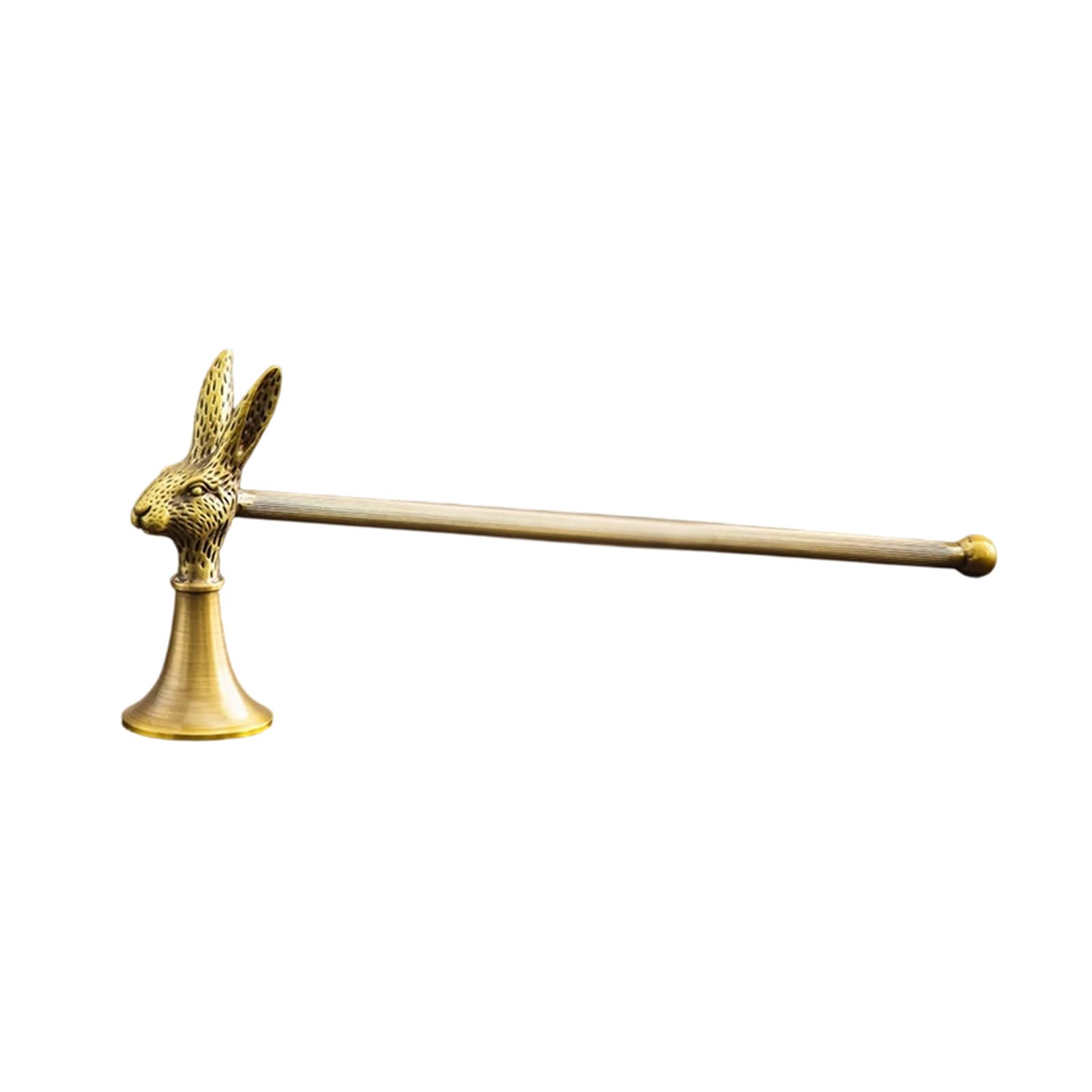 Msioytog Snuffer Extinguishers with Long Handle, Brass Wicks Flame Snuffer for Putting Out Wicks Flame Safely Accessory