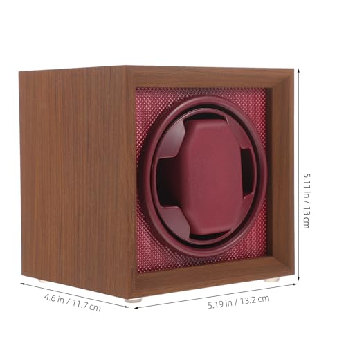Enrollador de relojes automáticos mecánicos con madera marrón 2
