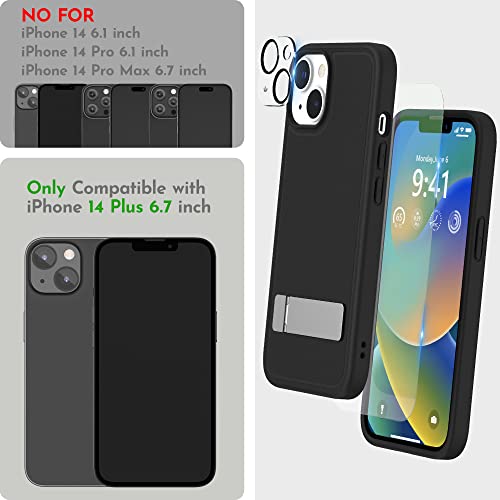 Coque iPhone 14 Plus béquille résolvant les chutes et facilitant la charge