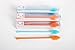 Best Small Bottle Brush Cleaning Tool - 100% Silicone - No Scratch - Great for Cleaning Sports Bottles, Infusers, Tubes, Baby Bottles, Breast Pumps, Perfect for Small Spaces (Orange)
