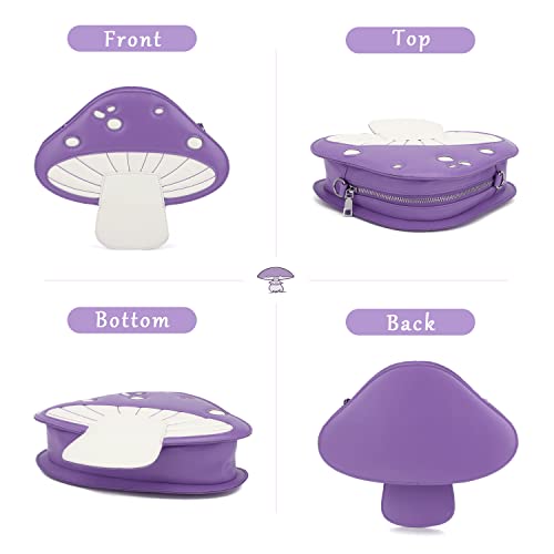 Women Unique Cute Mushroom Shaped Crossbody Purse Bags Small Lovely Shoulder Bags2
