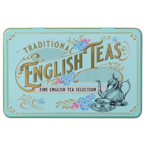 Vintage Victorian Tea Tin, 72 Teabags