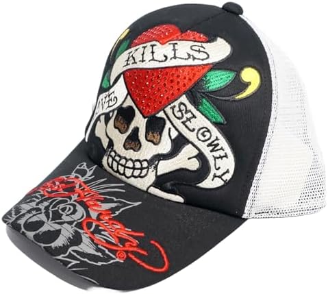 Amazon | [Ed Hardy] エド・ハーディー ハートスカル刺繍