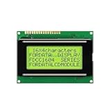 Midzoo LCD 16x4 1604 Character LCD Display Module LCM Yellow Blacklight 5V