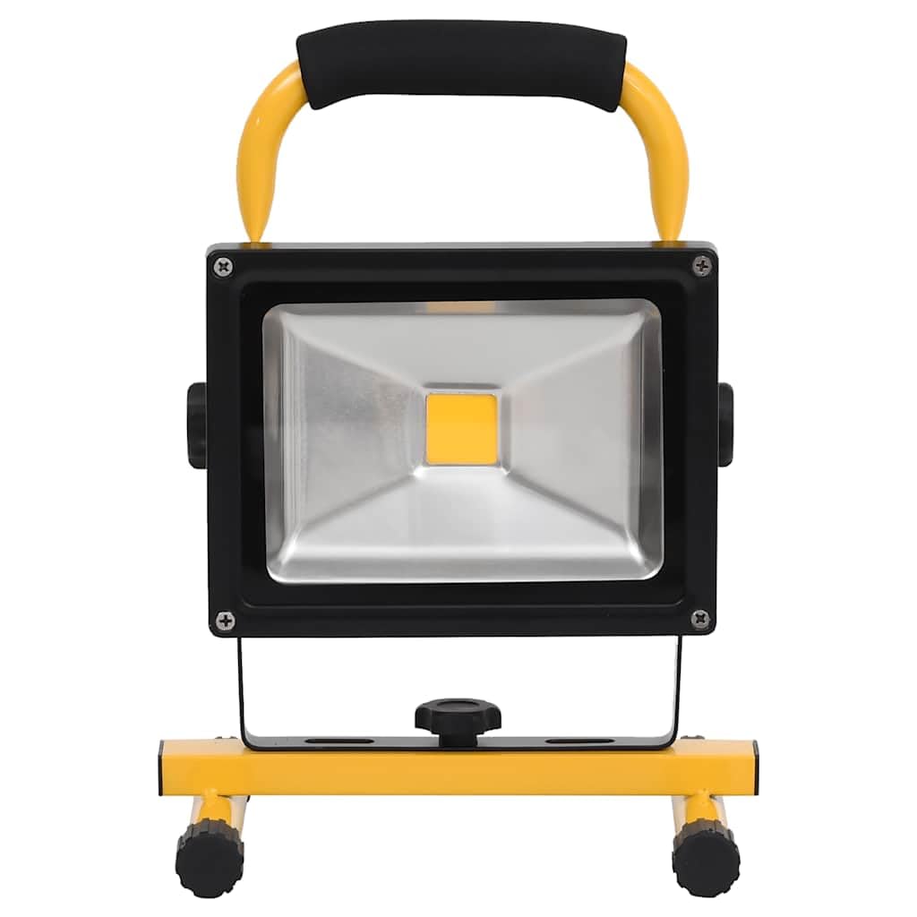 Faretto LED ricaricabile, 30 W, luce da lavoro con 1500 lumen, proiettore portatile per officina, cantiere e campeggio, bianco freddo 6000 K