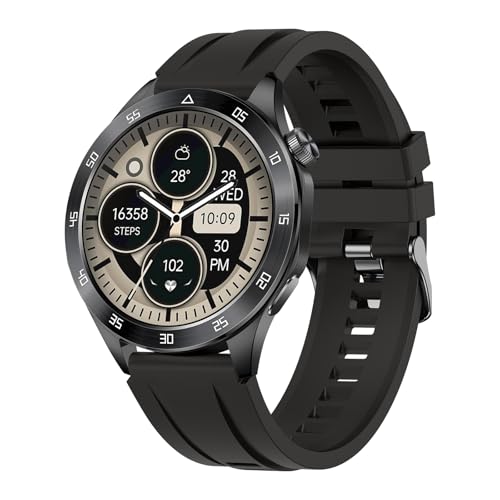 Smartwatch Uomo Militare, 1.43″ AMOLED Orologio Smartwatch con Chiamate Bluetooth, 120 Sportive Smart Watch con Contapassi/Sonno/Cardiofrequenzimetro/SpO2, Impermeabil IP68 Smartband per Android iOS